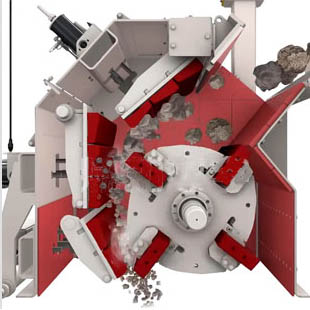 云南反击式破碎机技术工程师建立的碎石机3D模型